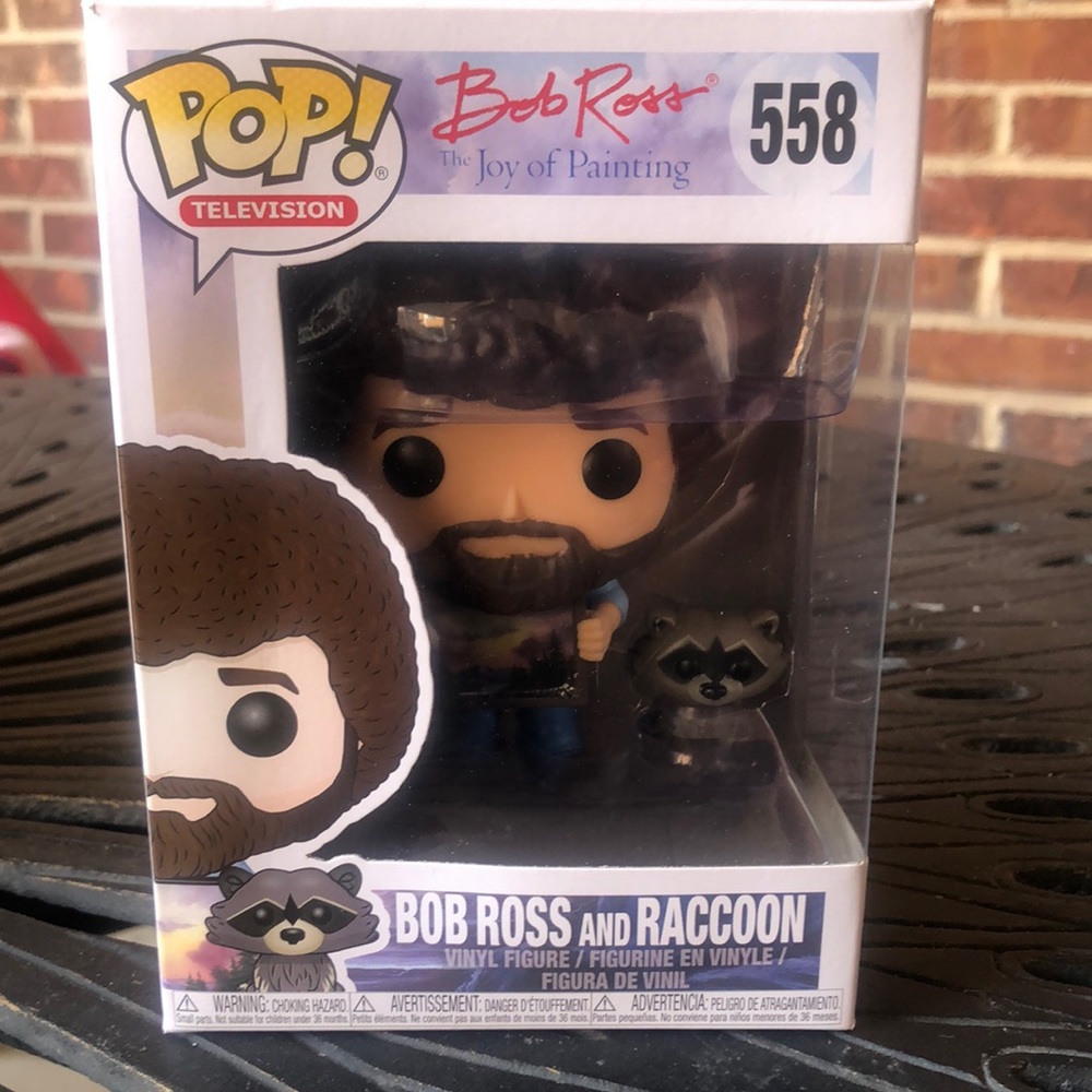Funko Pop! Bob Ross and Raccoon #558